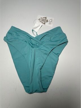 BECCA by Rebecca Virtue Women's Small Swim Bottoms in Turquoise